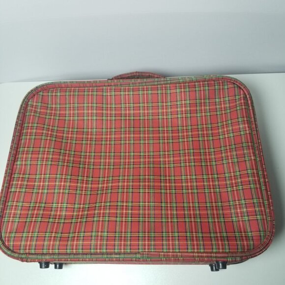 Schneiders Vtg Children's ABC/Bears Plaid Suitcase - Picture 3 of 13